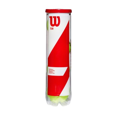 Wilson Tennis Balls Team W Practice Can 4-Pack